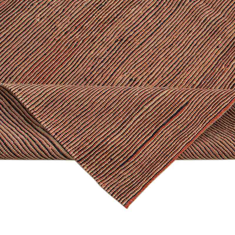 Brown New Contemporary Kilim Rug - Z Collection - 7' 2" x 10' 3" (86" x 123") - K0037707