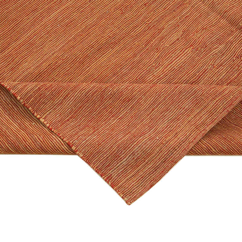 Naranja Nueva Alfombra Contemporánea Kilim - 212 cm x 292 cm - K0037720