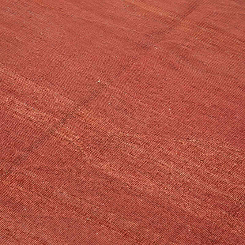 Red New Contemporary Kilim Rug - Z Collection - 6' 8" x 9' 4" (80" x 112") - K0037734