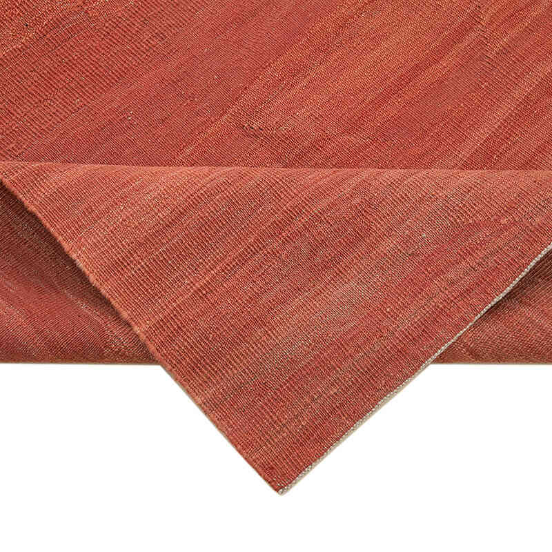 Red New Contemporary Kilim Rug - Z Collection - 6' 8" x 9' 4" (80" x 112") - K0037734
