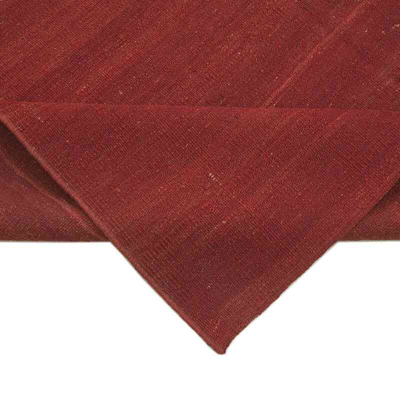 Rojo Nueva Alfombra Contemporánea Kilim - 187 cm x 273 cm - K0037736