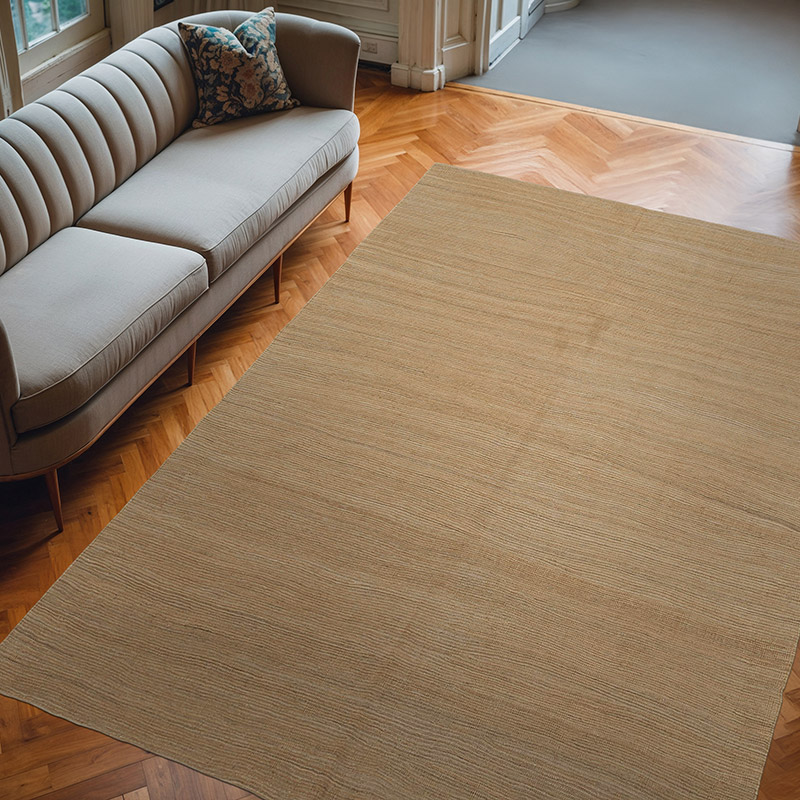Marrón Nueva Alfombra Contemporánea Kilim - 194 cm x 272 cm - K0037747
