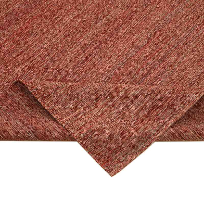 Red New Contemporary Kilim Rug - Z Collection - 7' 1" x 9' 2" (85" x 110") - K0037766