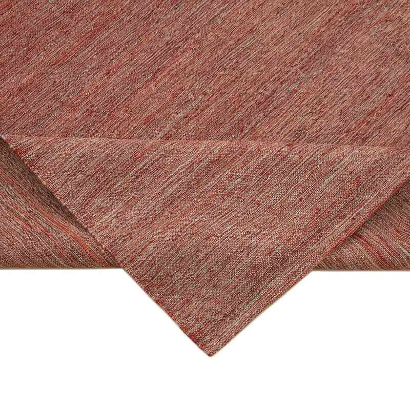 Rojo Nueva Alfombra Contemporánea Kilim - 220 cm x 305 cm - K0037785