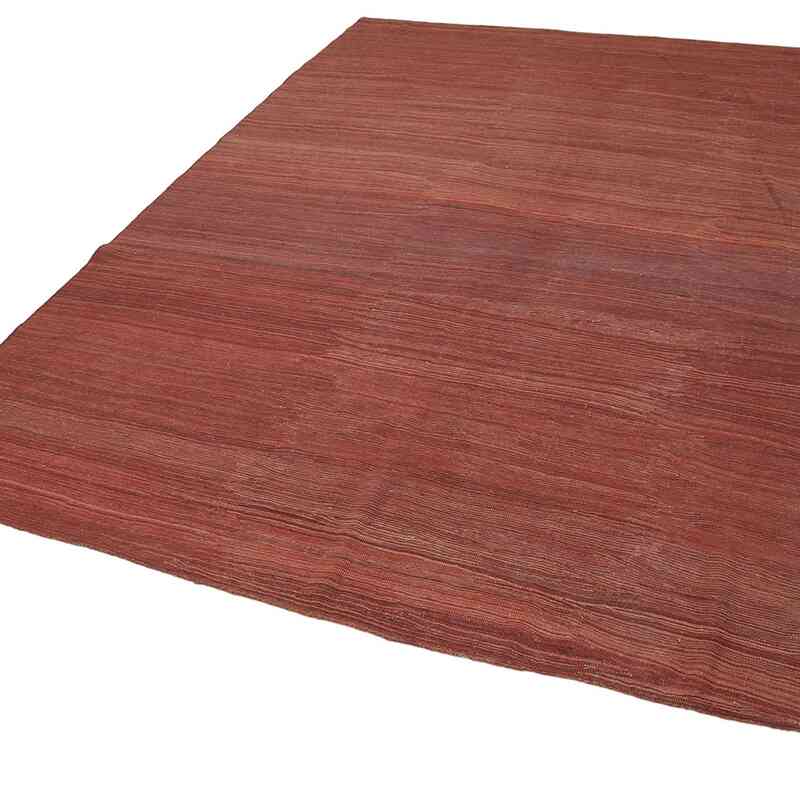 Red New Contemporary Kilim Rug - Z Collection - 9' 1" x 11' 10" (109" x 142") - K0037793