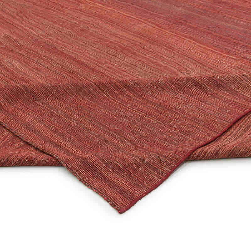 Red New Contemporary Kilim Rug - Z Collection - 9' 1" x 11' 10" (109" x 142") - K0037793