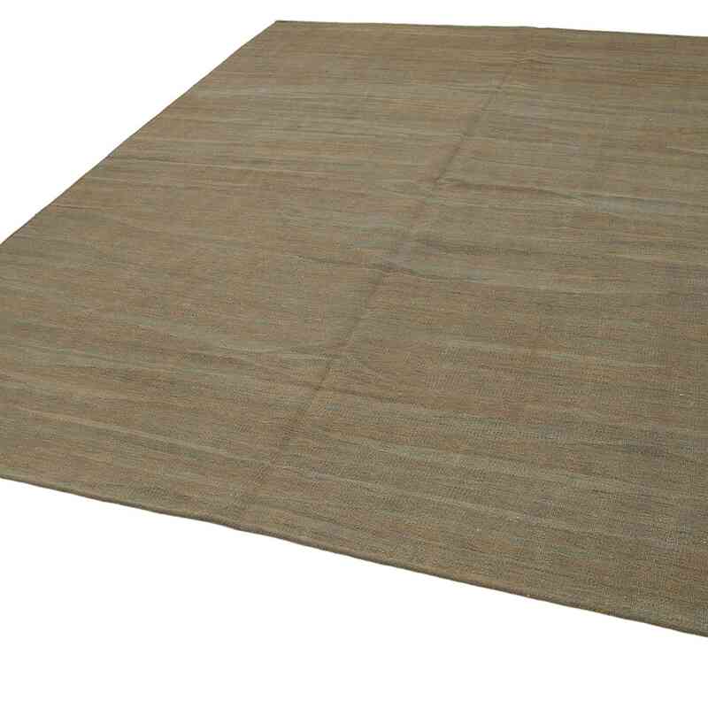 Brown New Contemporary Kilim Rug - Z Collection - 7' 11" x 9' 6" (95" x 114") - K0037816