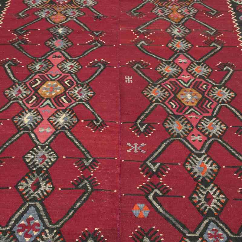 Rojo Alfombra Vintage Sarkisla Kilim - 200 cm x 460 cm - K0037883