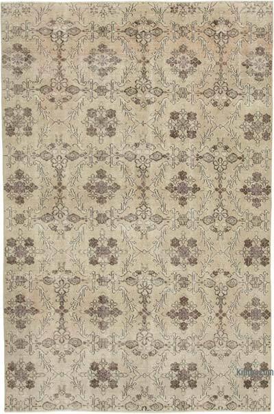 Retro Vintage Turkish Hand-Knotted Rug - 5' 9" x 8' 6" (69" x 102")