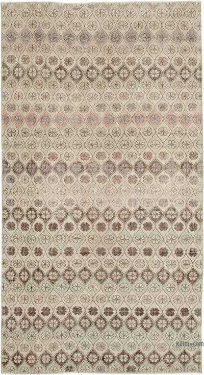 Retro Vintage Turkish Hand-Knotted Rug - 5' 1" x 9' 5" (61" x 113")