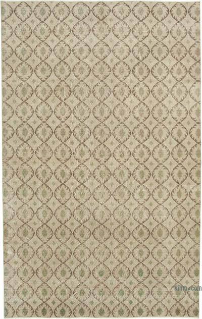 Retro Vintage Turkish Hand-Knotted Rug - 5' 7" x 8' 11" (67" x 107")