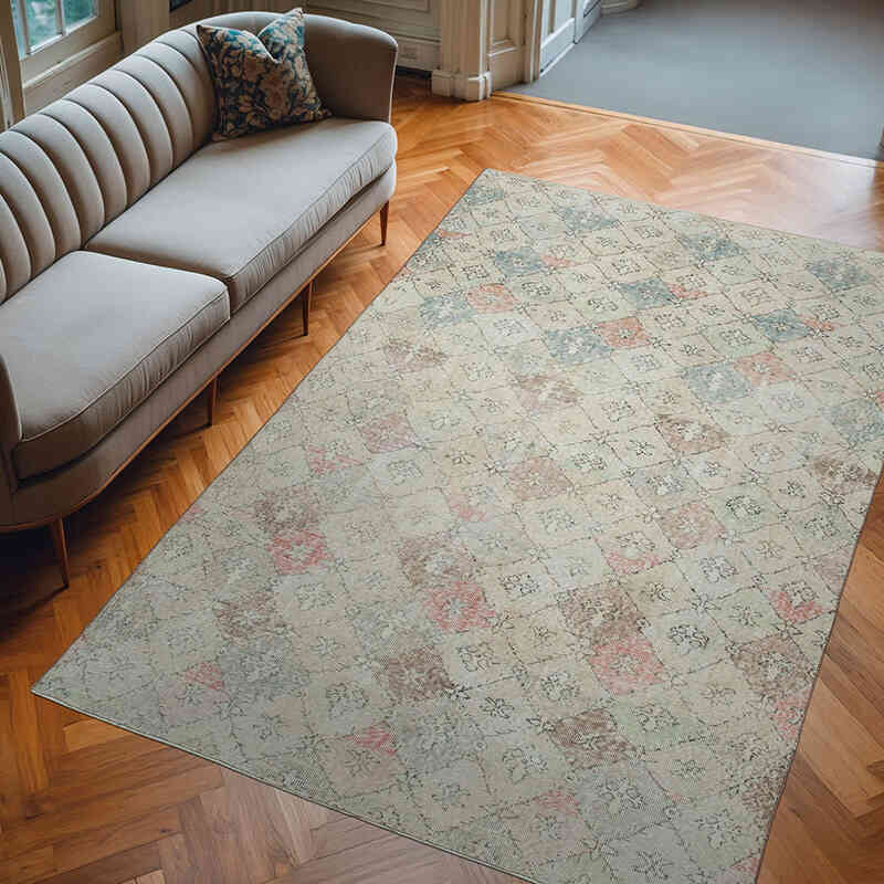 El Dokuma Vintage Halı - 180 cm x 280 cm - K0038015