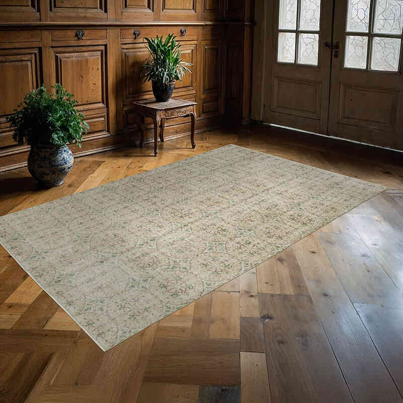 El Dokuma Vintage Halı - 157 cm x 256 cm - K0038021