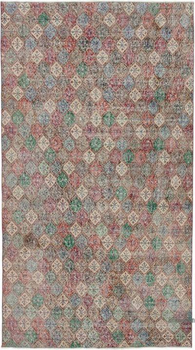 Retro Vintage Turkish Hand-Knotted Rug - 4' 9" x 8' 9" (57" x 105")