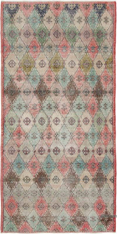 Retro Vintage Turkish Hand-Knotted Rug - 4' 5" x 8' 11" (53" x 107")