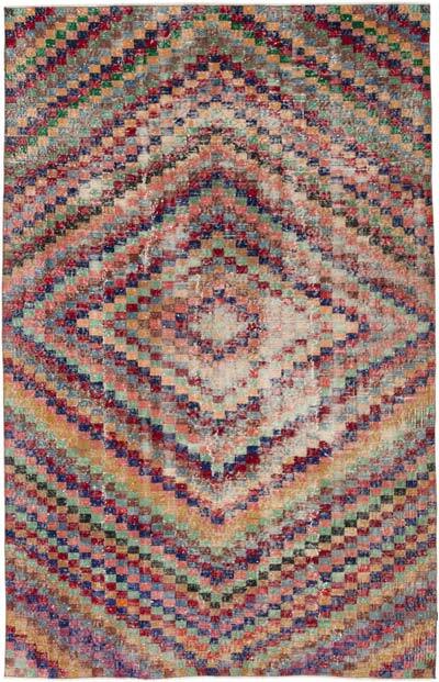Vintage Turkish Hand-Knotted Rug - 5' 6" x 8' 8" (66" x 104")