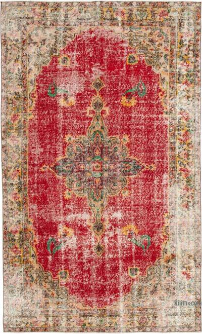 El Dokuma Vintage Halı - 164 cm x 268 cm