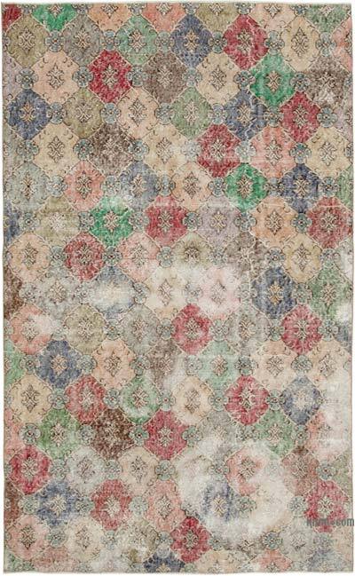 Retro Vintage Turkish Hand-Knotted Rug - 5' 8" x 9' 4" (68" x 112")