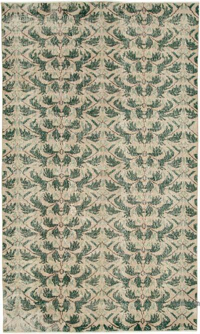 Retro Vintage Turkish Hand-Knotted Rug - 5'  x 8' 7" (60" x 103")