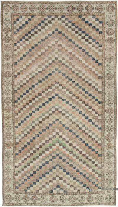 Alfombra Vintage Turca Anudada a Mano - 164 cm x 291 cm
