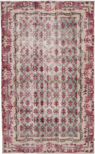 Retro Vintage Turkish Hand-Knotted Rug - 5' 5" x 9'  (65" x 108")