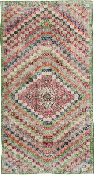 Vintage Turkish Hand-Knotted Rug - 4' 8" x 9' 1" (56" x 109")