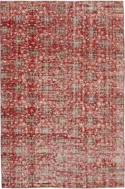 Retro Vintage Turkish Hand-Knotted Rug - 5' 7" x 8' 8" (67" x 104")