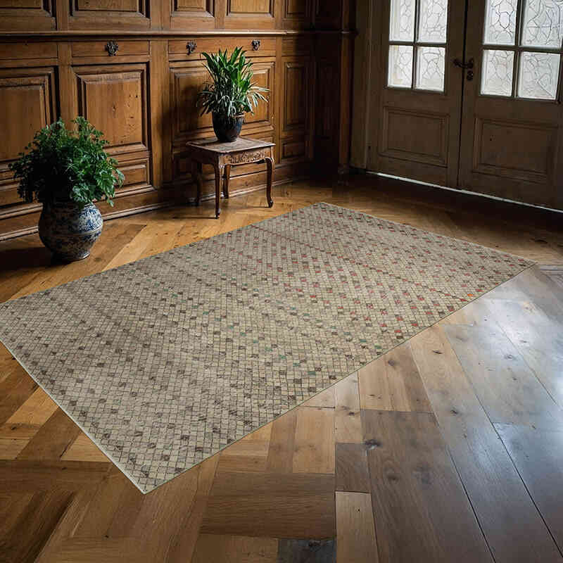 Alfombra Vintage Turca Anudada a Mano - 150 cm x 250 cm - K0038187