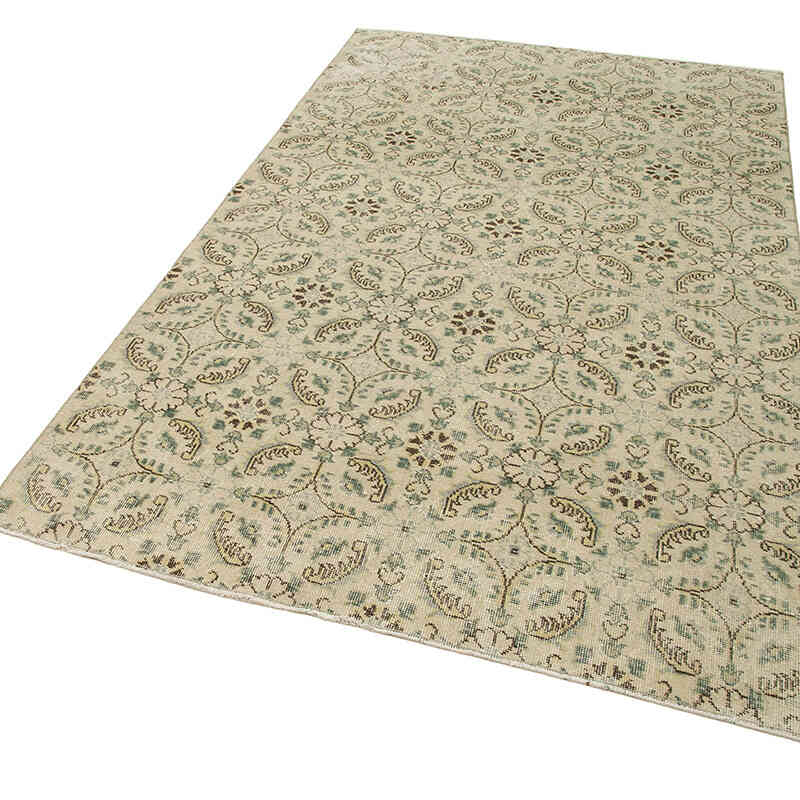 Retro Vintage Turkish Hand-Knotted Rug - 4' 11" x 8' 2" (59" x 98") - K0038189