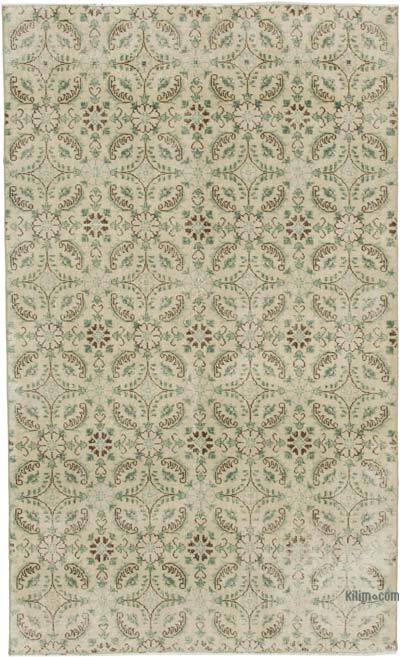 Retro Vintage Turkish Hand-Knotted Rug - 4' 11" x 8' 2" (59" x 98")