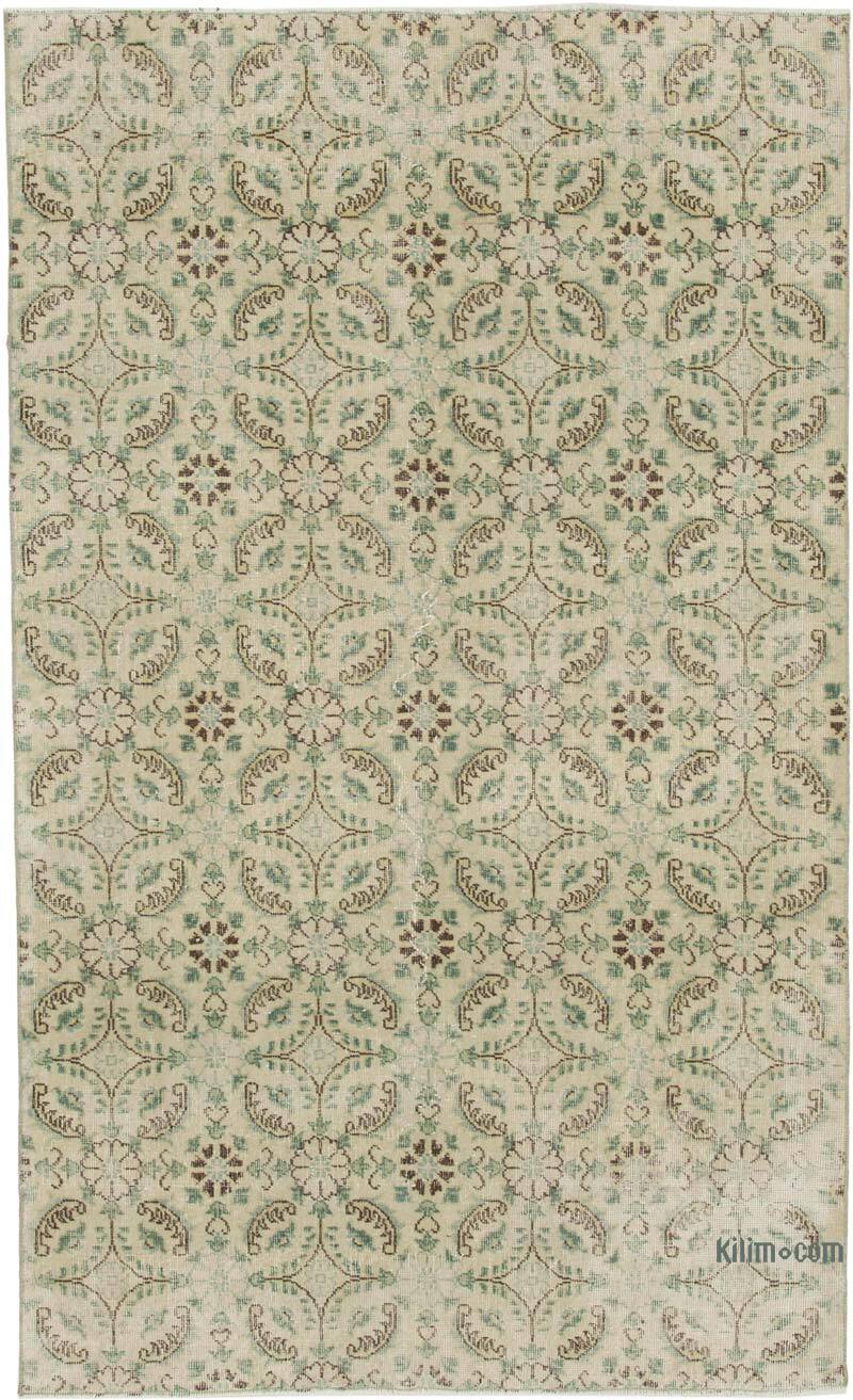 Retro Vintage Turkish Hand-Knotted Rug - 4' 11" x 8' 2" (59" x 98") - K0038189