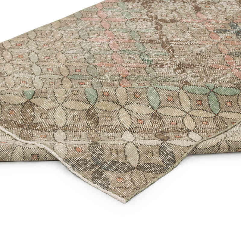 Retro Vintage Turkish Hand-Knotted Rug - 4' 8" x 9'  (56" x 108") - K0038193