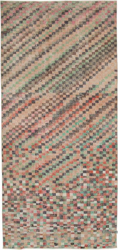 Vintage Turkish Hand-Knotted Rug - 5' 3" x 11' 7" (63" x 139")