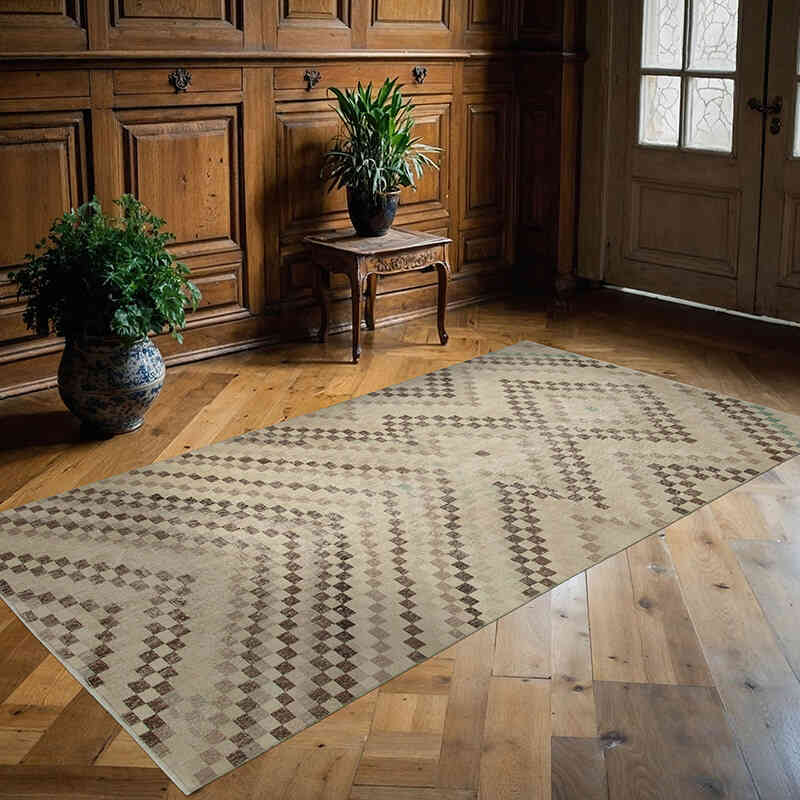 El Dokuma Vintage Halı - 141 cm x 263 cm - K0038201
