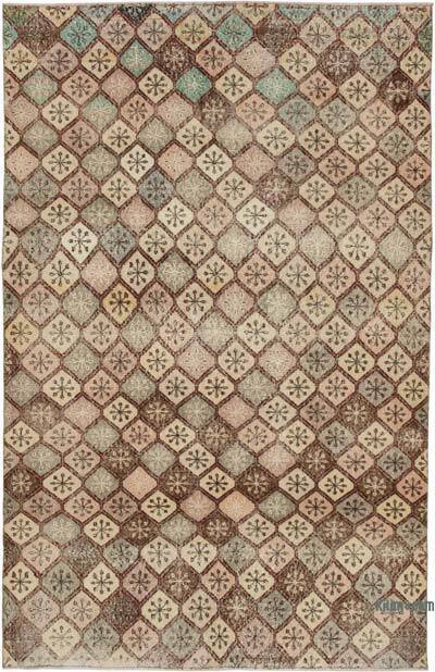 Retro Vintage Turkish Hand-Knotted Rug - 5' 10" x 9' 2" (70" x 110")