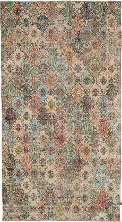 Retro Vintage Turkish Hand-Knotted Rug - 5' 10" x 10' 8" (70" x 128")