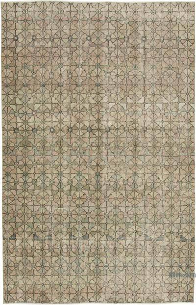 Retro Vintage Turkish Hand-Knotted Rug - 5' 11" x 9' 3" (71" x 111")