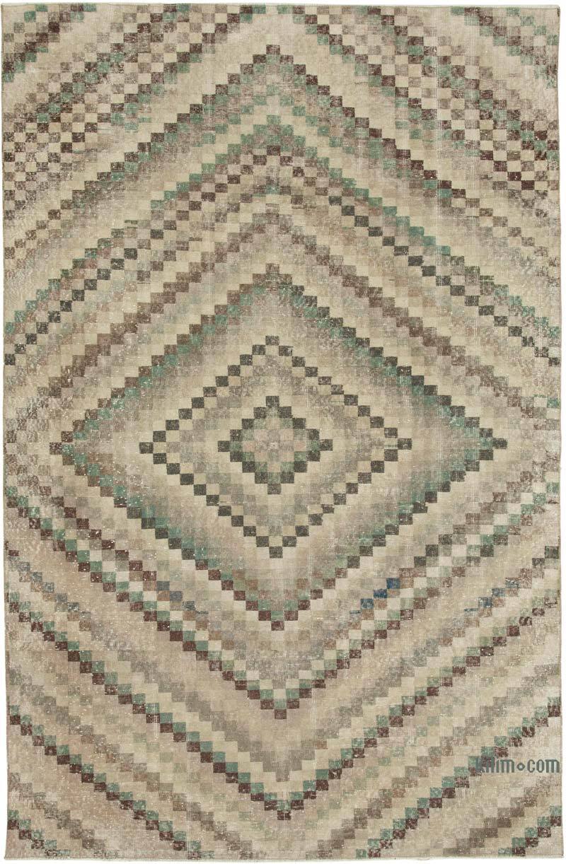 Vintage Turkish Hand-Knotted Rug - 6' 5" x 9' 10" (77" x 118") - K0038258