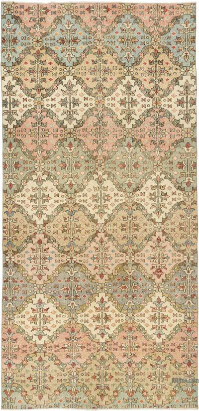 Retro Vintage Turkish Hand-Knotted Rug - 4' 6" x 9' 4" (54" x 112")
