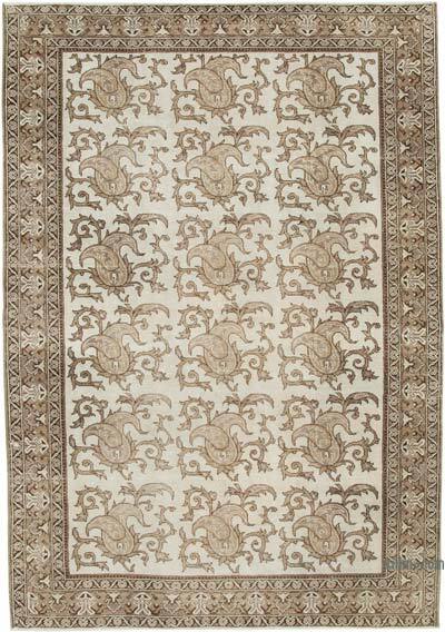 Vintage Turkish Hand-Knotted Rug - 6' 9" x 9' 8" (81" x 116")