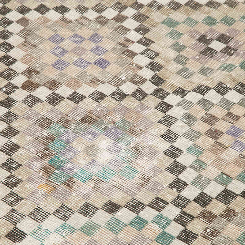 Retro Vintage Turkish Hand-Knotted Rug - 5' 4" x 8' 10" (64" x 106") - K0038289