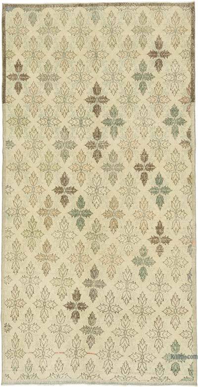 Retro Vintage Turkish Hand-Knotted Rug - 5' 1" x 10' 2" (61" x 122")