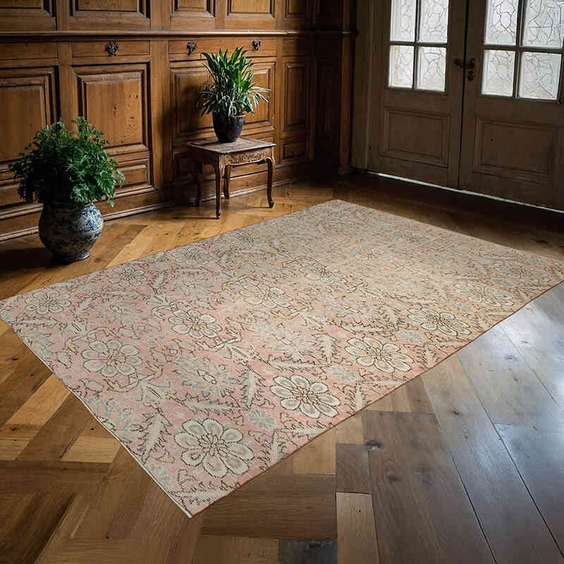 El Dokuma Vintage Halı - 165 cm x 237 cm - K0038292