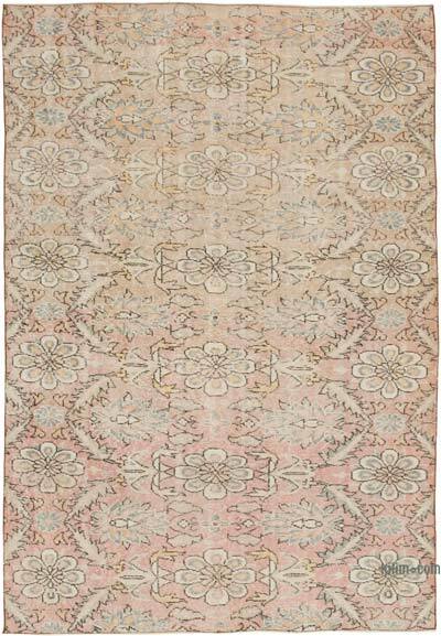 Retro Vintage Turkish Hand-Knotted Rug - 5' 5" x 7' 9" (65" x 93")