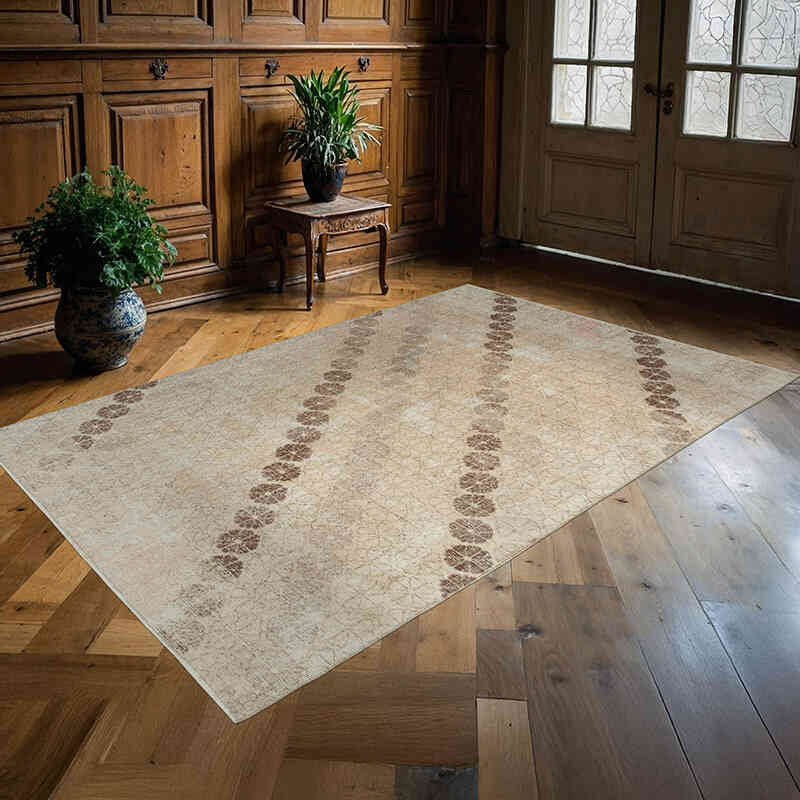 El Dokuma Vintage Halı - 164 cm x 255 cm - K0038293