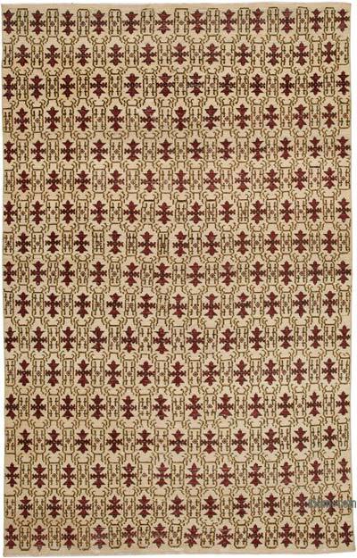 Retro Vintage Turkish Hand-Knotted Rug - 5' 9" x 9' 4" (69" x 112")