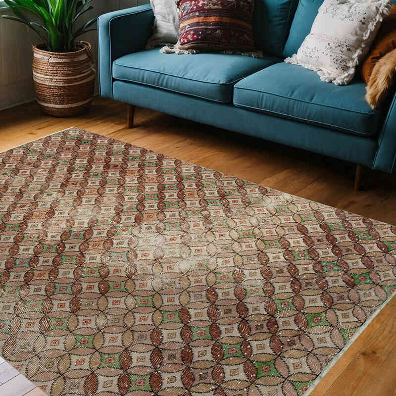 Alfombra Turca Vintage  - 150 cm x 216 cm - K0038306