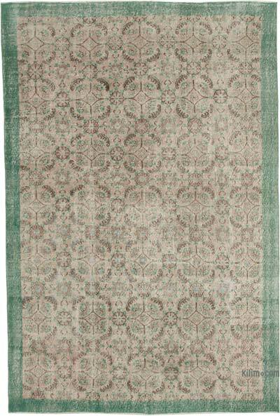 Retro Vintage Turkish Hand-Knotted Rug - 6' 11" x 10' 1" (83" x 121")