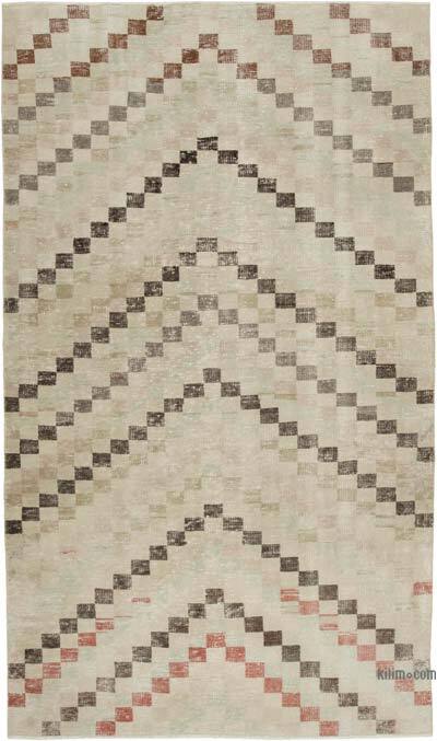 Vintage Turkish Hand-Knotted Rug - 5' 3" x 9' 1" (63" x 109")
