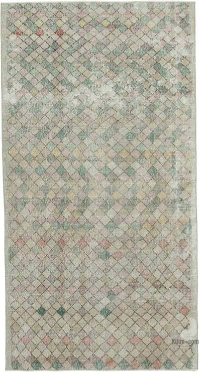 El Dokuma Vintage Halı - 150 cm x 284 cm